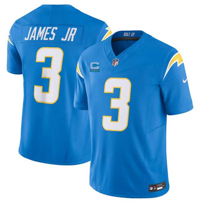 Men & Women & Youth Los Angeles Chargers #3 Derwin James Jr. Light Blue 2023 F.U.S.E. With 3-Star C Patch Vapor Untouchable Limited Football Stitched Jersey->los angeles chargers->NFL Jersey